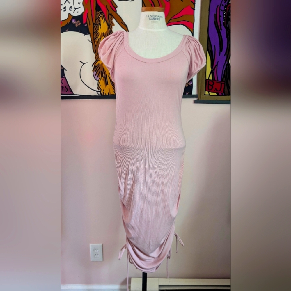 Betsey Johnson Pink Ruched Dress
